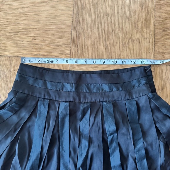 Bebe 4 Mini Skirt Whimsigoth Y2K Black Silk Accent Tassels Strips - Picture 7 of 8